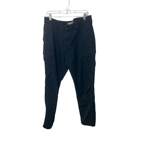 5.11 Tactical Navy Blue Mens Cargo Pants Size 36 Adjustable Waist Durable Cotton - Picture 1 of 5